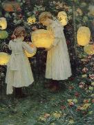 Luther Van Gorder Japanese Lanterns USA oil painting artist